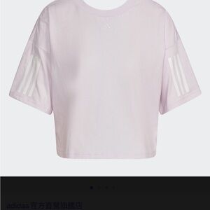 Adidas Women's Soft Pink Crop Top